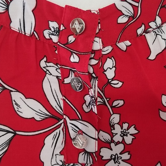 COPY - Adrienne vittadini womens red floral design XLarge - Picture 3 of 10